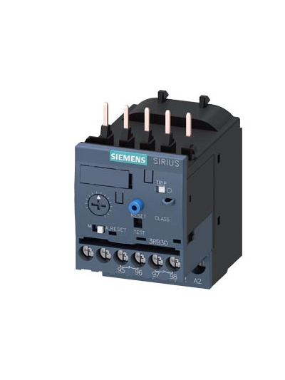 SIEMENS, 3-12A, Class 10, 3RB MICROPROCESSOR BASED OVERLOAD RELAY
