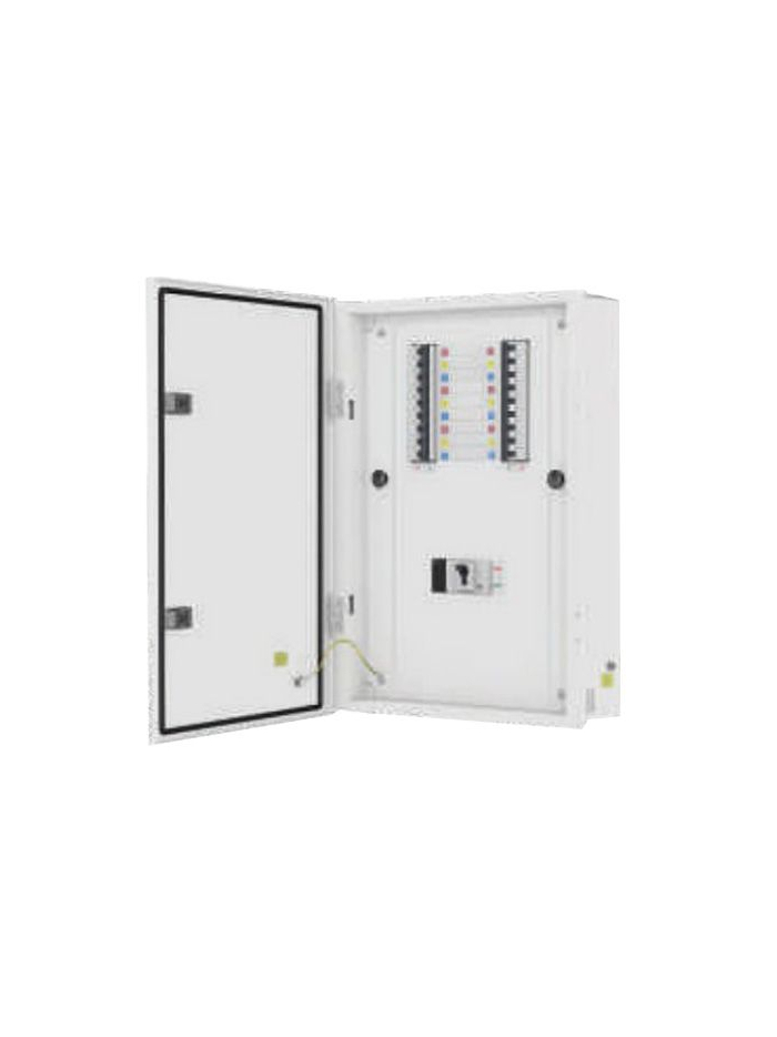 L&T, IP43-Metal Door, 16 way Vertical TPN DB upto 125A, MCCB Incomer