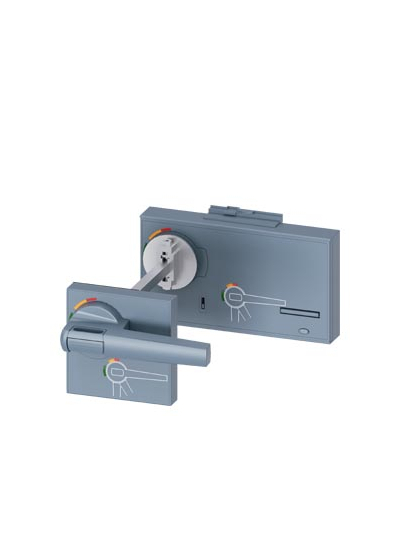 SIEMENS, SENTRON 3VA27  Extended Door Mounted Rotary Operator (Standard - Gray) for MCCB