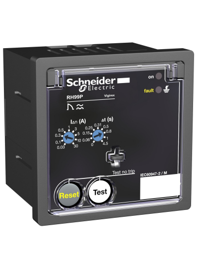 SCHNEIDER, 220/240V AC, Front Panel mounting Vigirex Earth Leakage Protection Relays