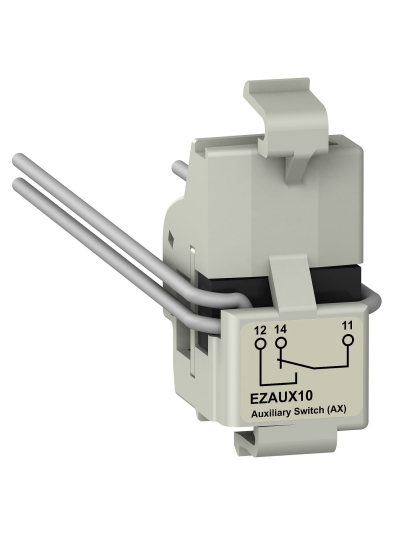 SCHNEIDER, 100A, Auxiliary Switch 1 C/O Contacts (Changeover) Multifunction for EasyPact EZC100 MCCB 