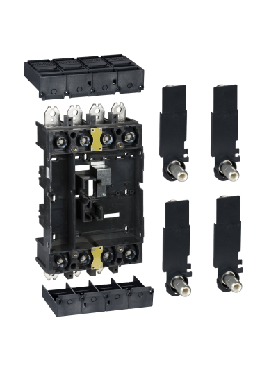 SCHNEIDER, 4 POLE, 400/630A, DRAW-OUT (Chassis Kit) with Plug in base for Compact NSX