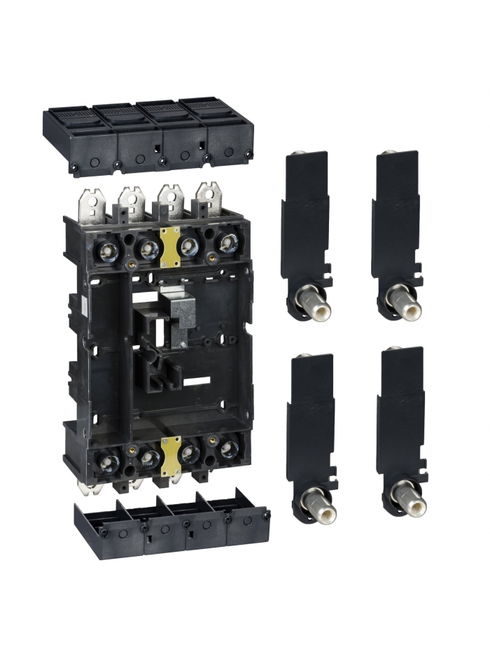 SCHNEIDER, 4 POLE, 400/630A, DRAW-OUT (Chassis Kit) with Plug in base for Compact NSX