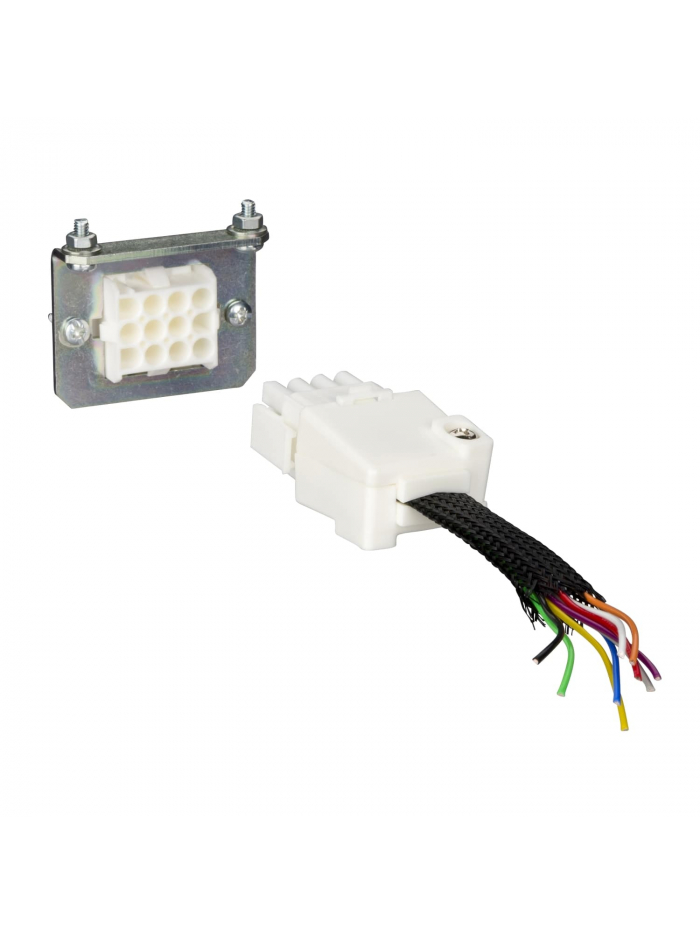 SCHNEIDER, 100/160/250A, 9-wire MANUAL AUXILIARY CONNECTOR (fixed + moving) for Compact NSX   