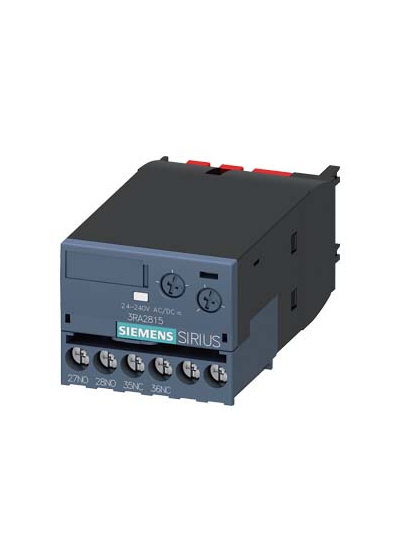 SIEMENS, 24-240V AC/DC Solid state timer OFF-Delay block for 3RH2 &3RT2 contactor of snapping onto the front (S00, S0, S2, S3)