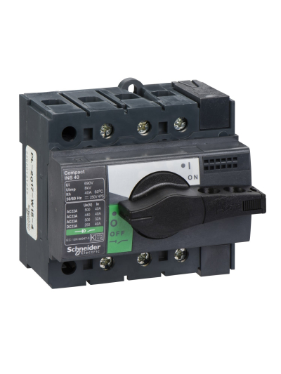 SCHNEIDER, 3 Pole, 40A, Compact-INS & INV 
SD 