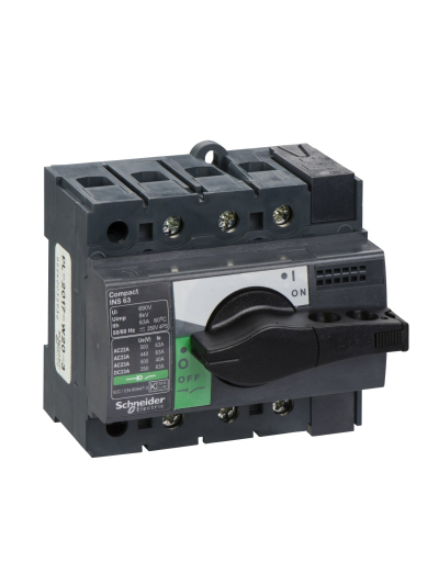 SCHNEIDER, 3 Pole, 63A, Compact-INS & INV 
SD 