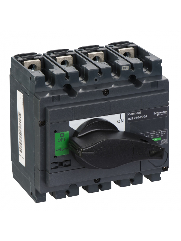 SCHNEIDER, 4 Pole, 200A, Compact- INS & INV 
SD 