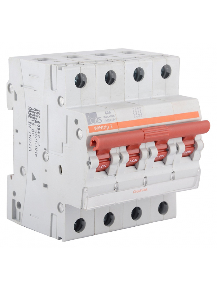 C&S, 125A, 4 Pole, WiNtrip2 ISOLATOR