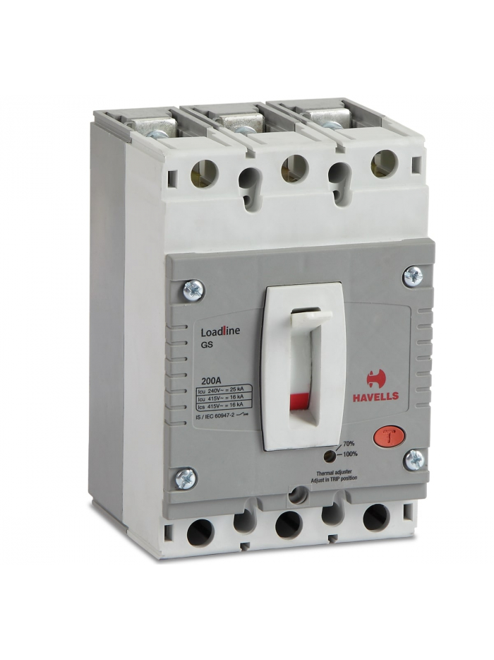 HAVELLS, 3 Pole, 80A, Loadline MCCB