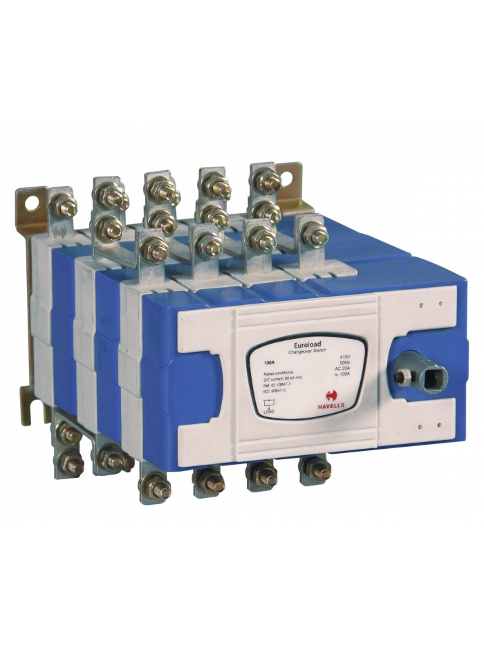 HAVELLS, 4 Pole, 63A, EUROLOAD ON LOAD CHANGEOVER SWITCH 