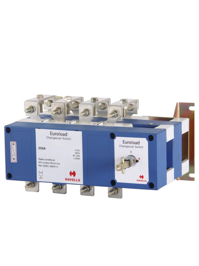 HAVELLS, 4 Pole, 250A, EUROLOAD ON LOAD CHANGEOVER SWITCH 