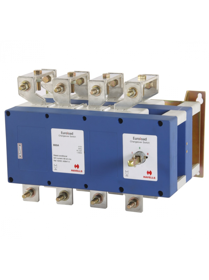 HAVELLS, 4 Pole, 800A, EUROLOAD ON LOAD CHANGEOVER SWITCH 