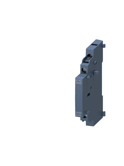 SIEMENS, Lateral auxiliary switches with screw terminals mountable on the left for 3RV2 MPCB