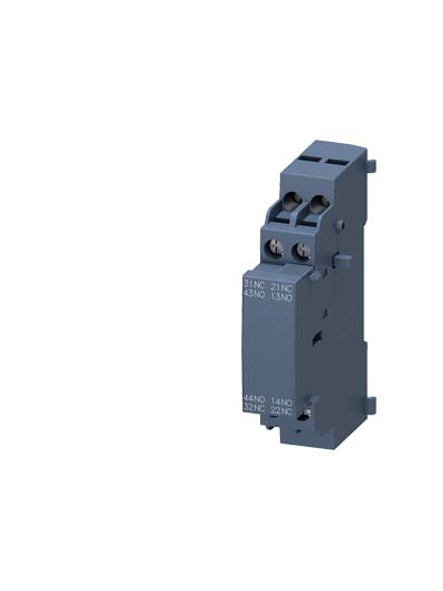 SIEMENS, Lateral auxiliary switches with screw terminals mountable on the left for 3RV2 MPCB