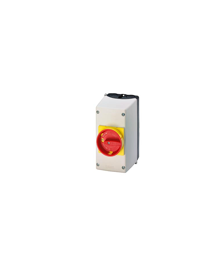 SIEMENS, 82mm, Enclosure With EMERGENCY STOP rotary operating mechanism, Lockable in 0 position for 3RV1 MPCB