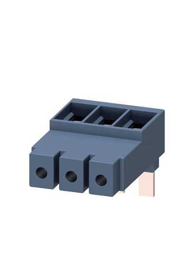 SIEMENS, 3 Phase infeed terminal, 2 x (2.5-50)2)mm, Busbar accessories,Solid or stranded 0f Connection from top for 3RV2 MPCB