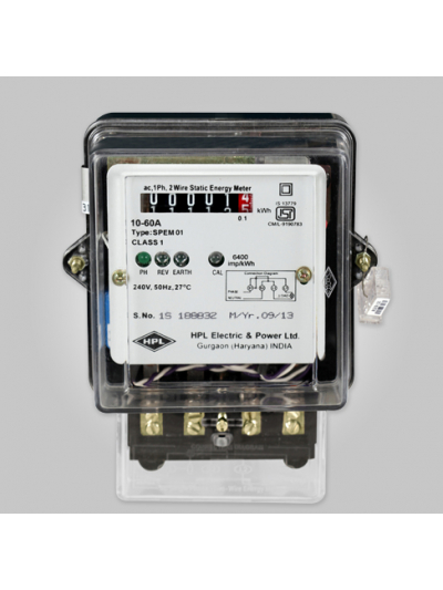 HPL, 5-30A, 1 Phase, Counter Type ELECTRONIC ENERGY METER