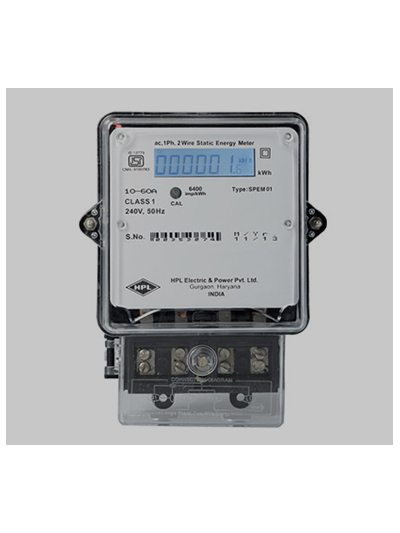 HPL, 10-60A, 1 Phase, Static LCD Type ENERGY METER
