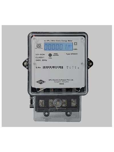 HPL, 5-30A, 1 Phase, Static LCD Type ENERGY METER