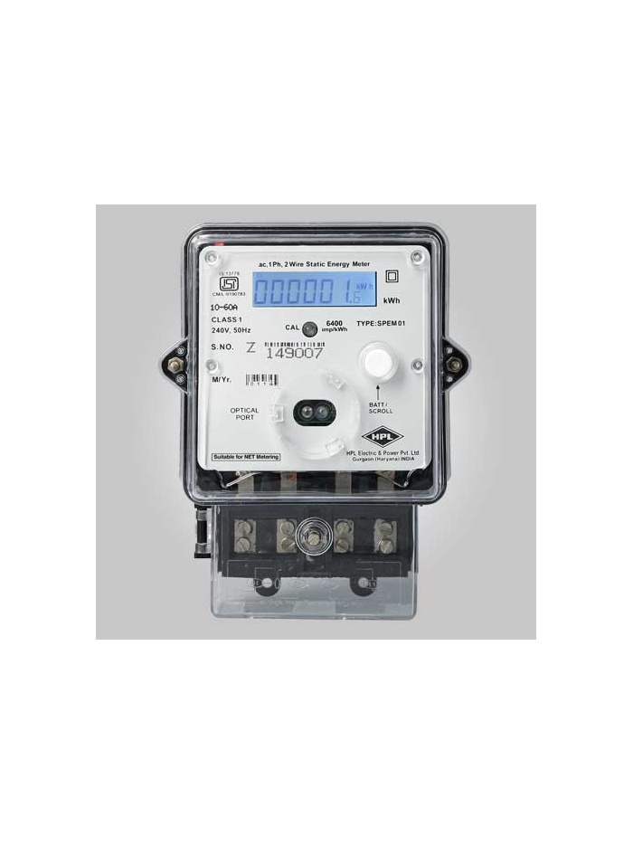 HPL, 10-60A, 1 Phase, DLMS Type NET METER
