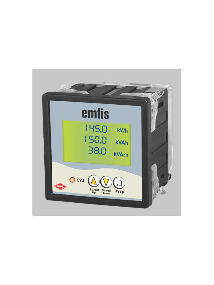 HPL, 3 Phase, 4 Wire, emfis, Panel Mounted MULTYFUNCTION ENERGY METER