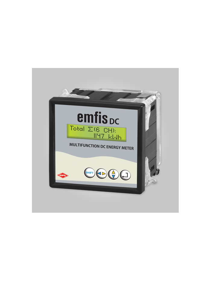 HPL, emfis DC, Panel Mounted MULTYFUNCTION ENERGY METER