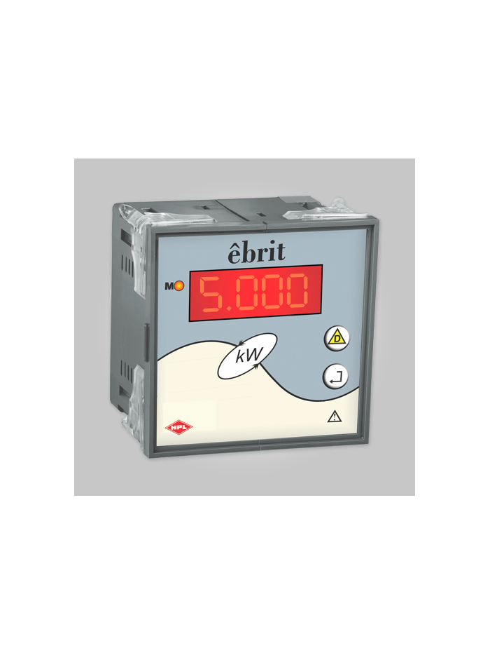 HPL, Class 1, 1 Phase, êbrit Panel Mounted KILO WATT METER