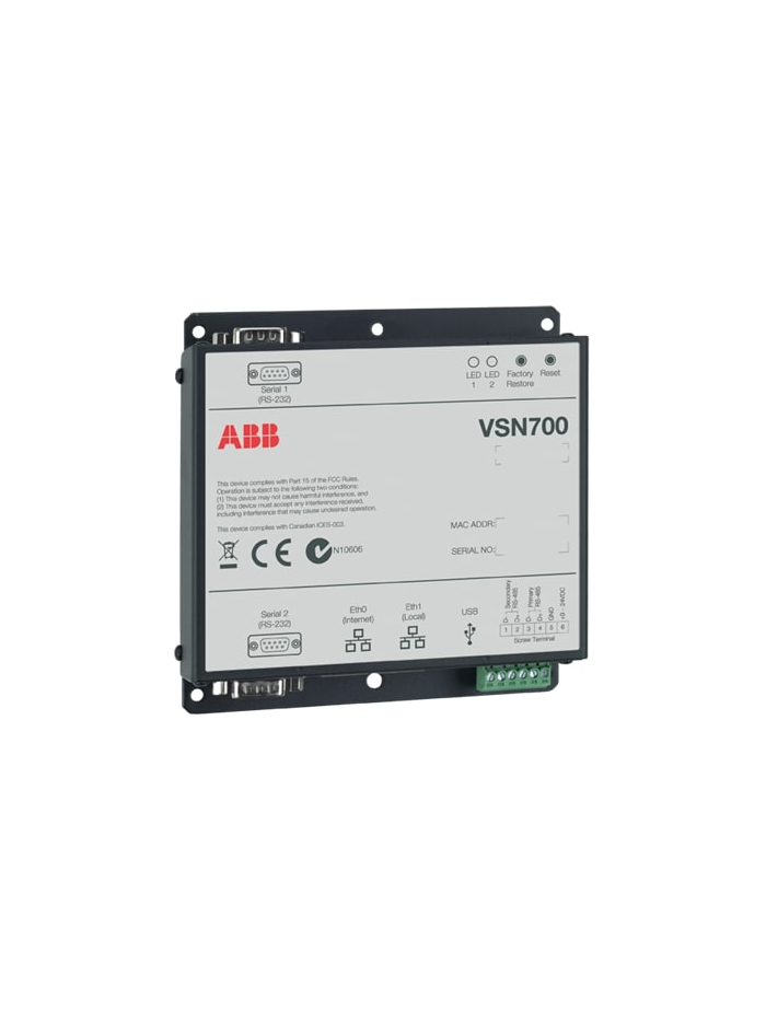ABB, VSN700-03 DATA LOGGER for small to medium Commercial Market