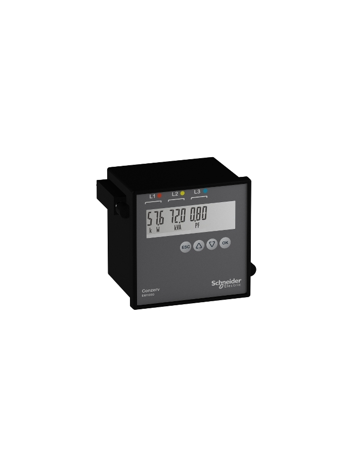 SCHNEIDER, Class 1, DM6300 VAF, PF METER With RS485 Port