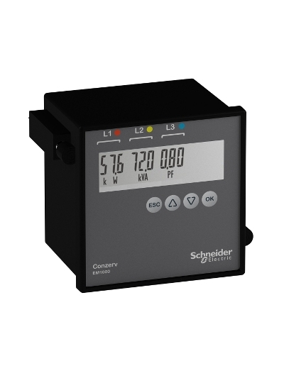 SCHNEIDER, Class 1, DM6100 VAF, PF METER