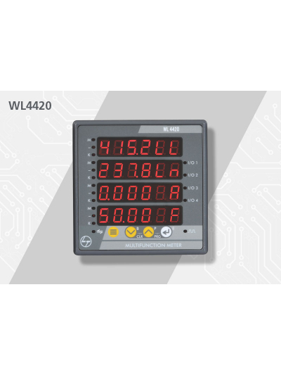 L&T, 0.5S with RS485 MULTIFUNCTION 4420 LED METER 
