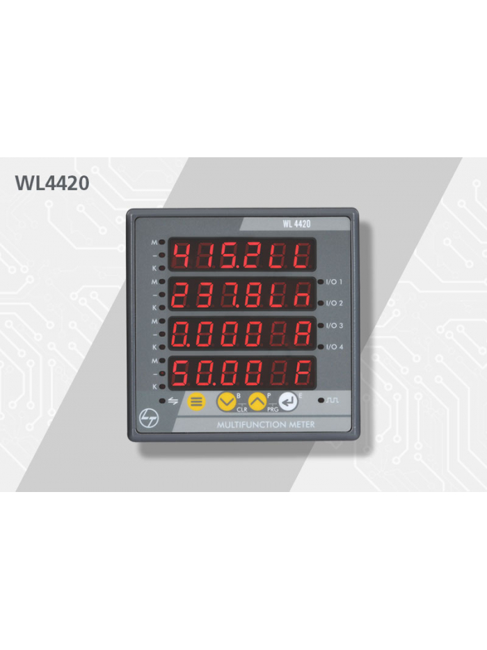 L&T, 0.5 with RS485, MULTIFUNCTION 4420 LED METER 