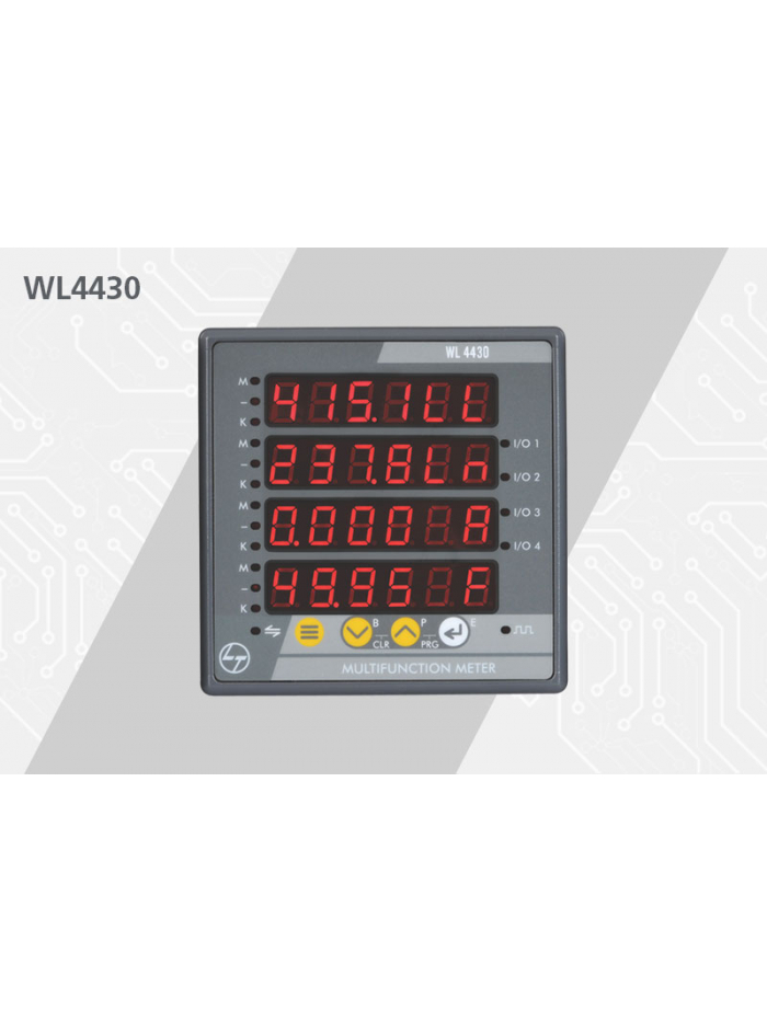 L&T, Class 1 with RS485, MULTIFUNCTION 4430 LED METER 
