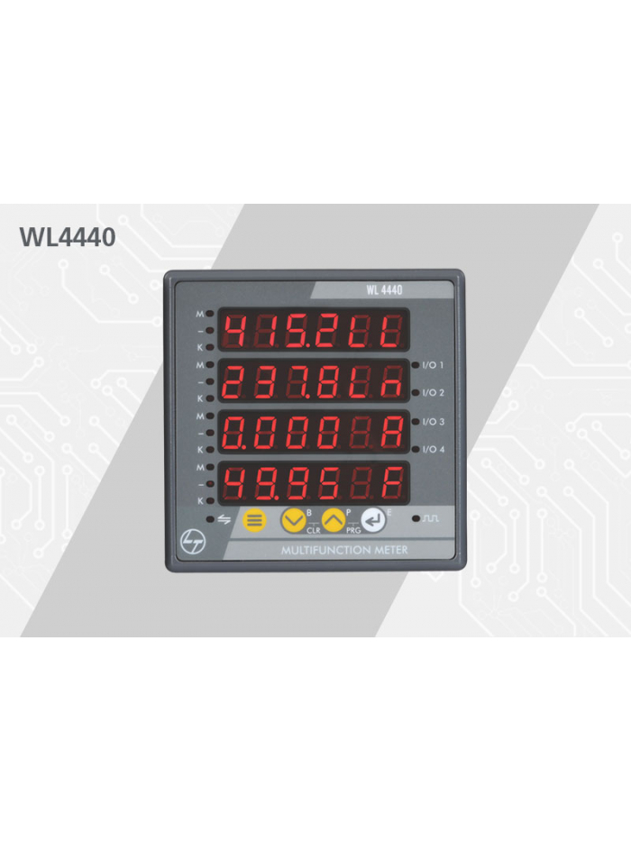 L&T, Class 1 with RS485, MULTIFUNCTION 4440 LED METER 