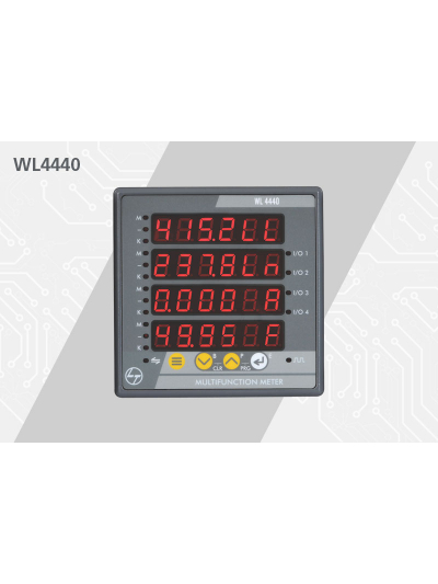 L&T, 0.2 with RS485, MULTIFUNCTION 4440 LED METER 