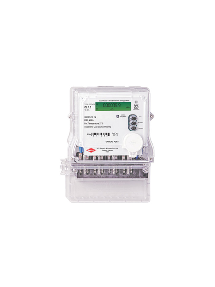 HPL, 5A, 3 phase, Dual Source MULTIFUNCTION ENERGY METER