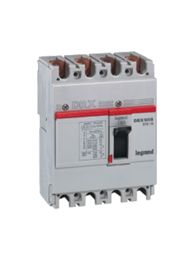 Legrand, 4 Pole, 100A, DRX 100 MCCB