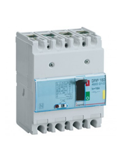 Legrand, 4 Pole, 16A, DPX³ 160 MCCB