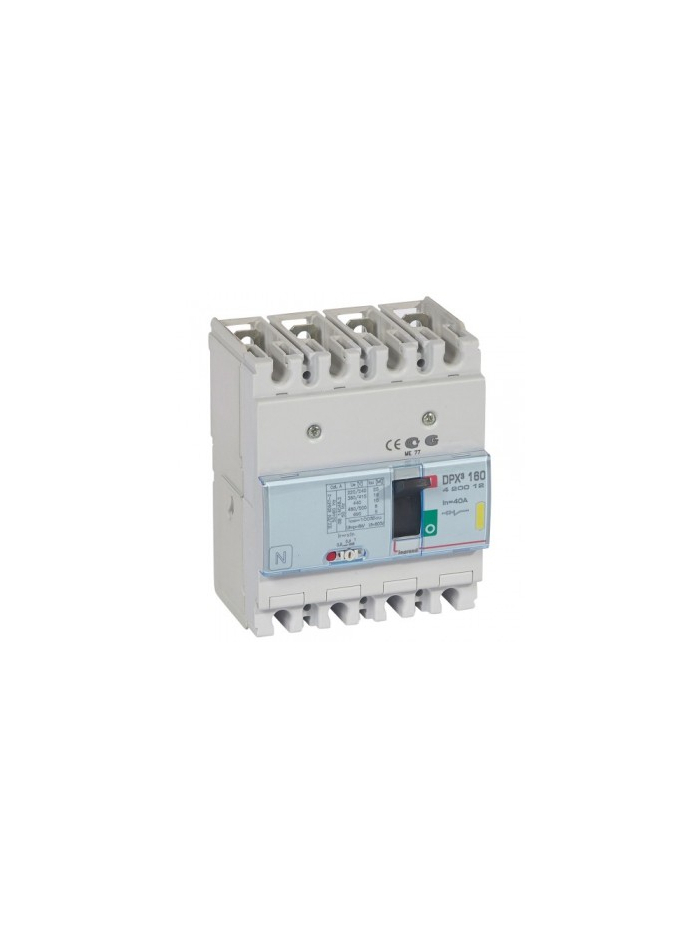 Legrand, 4 Pole, 40A, DPX³ 160 MCCB