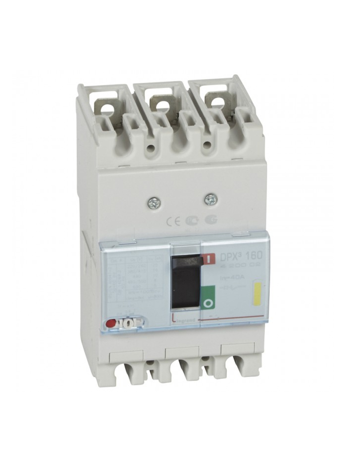 Legrand, 3 Pole, 40A, DPX³ 160 MCCB