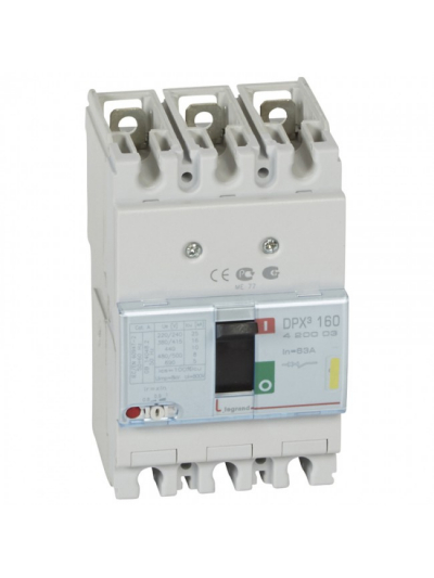 Legrand, 3 Pole, 63A, DPX³ 160 MCCB
