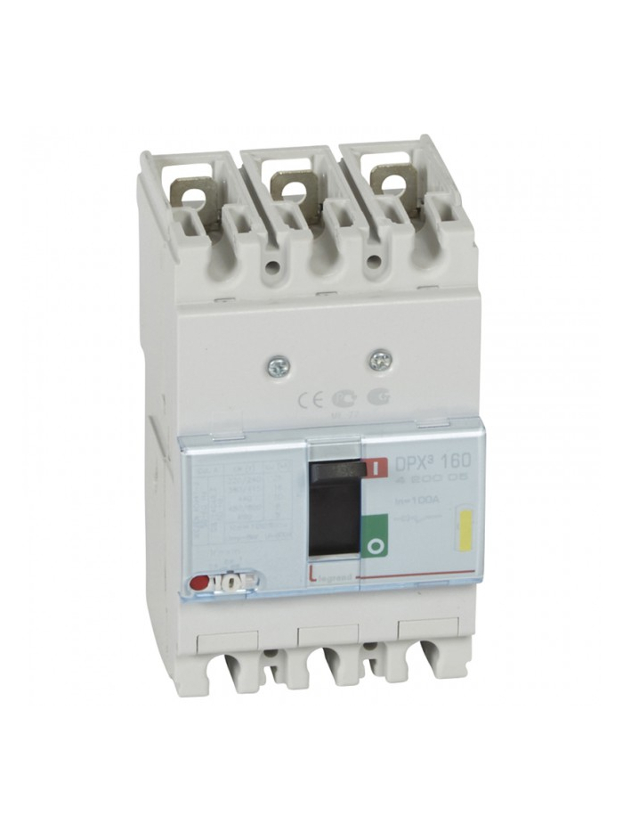 Legrand, 3 Pole, 100A, DPX³ 160 MCCB