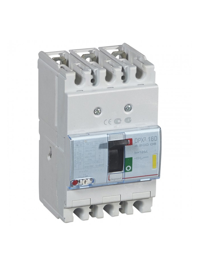 Legrand, 3 Pole, 125A, DPX³ 160 MCCB