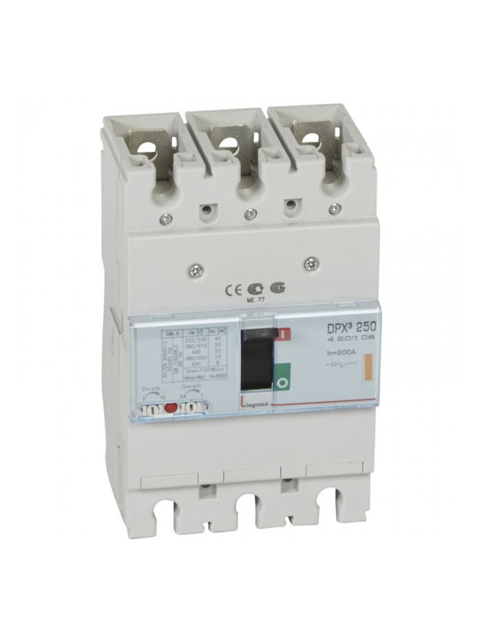 Legrand, 3 Pole, 200A, DPX³ 250 MCCB