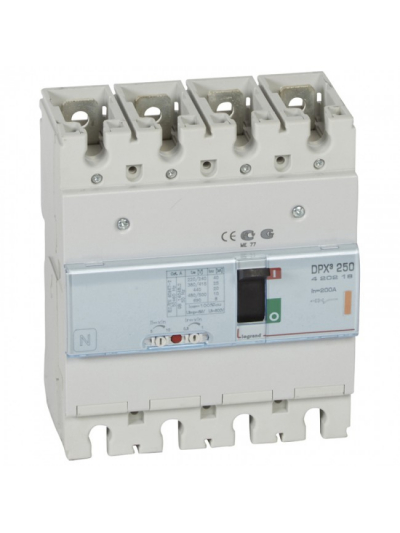 Legrand, 4 Pole, 200A, DPX³ 250 MCCB