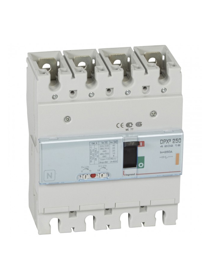 Legrand, 4 Pole, 250A, DPX³ 250 MCCB