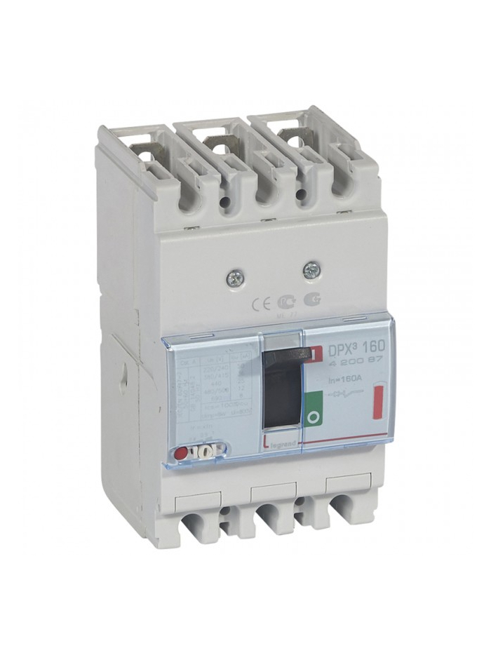 Legrand, 3 Pole, 160A, DPX³ 160 MCCB