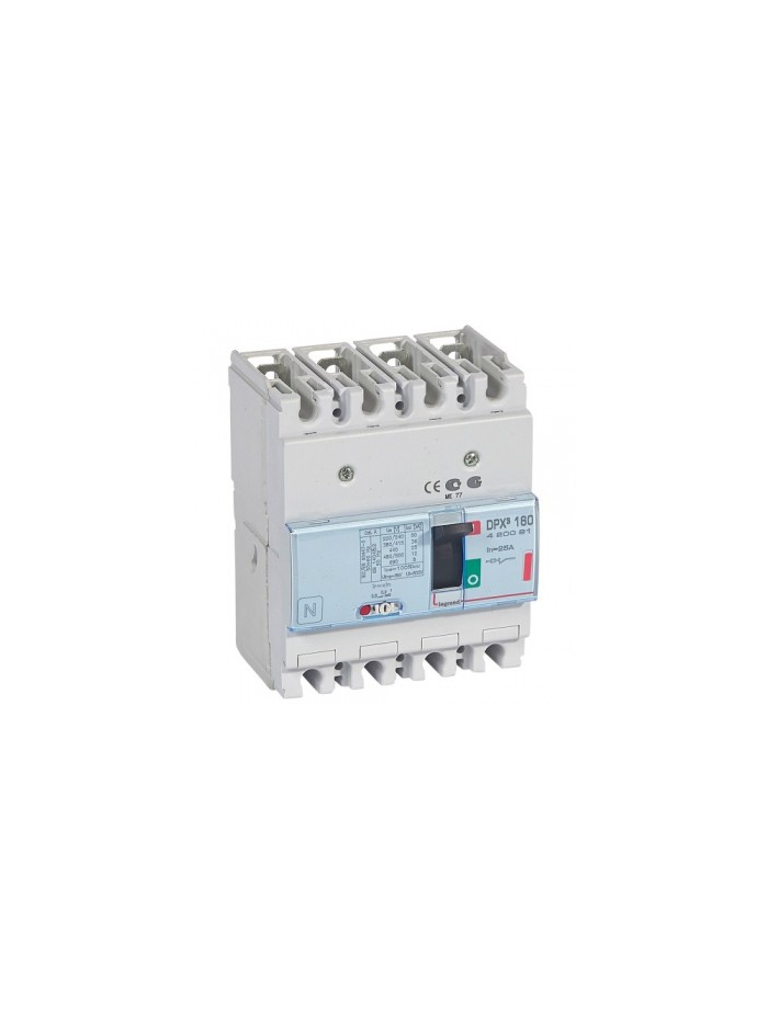 Legrand, 4 Pole, 25A, DPX³ 160 MCCB