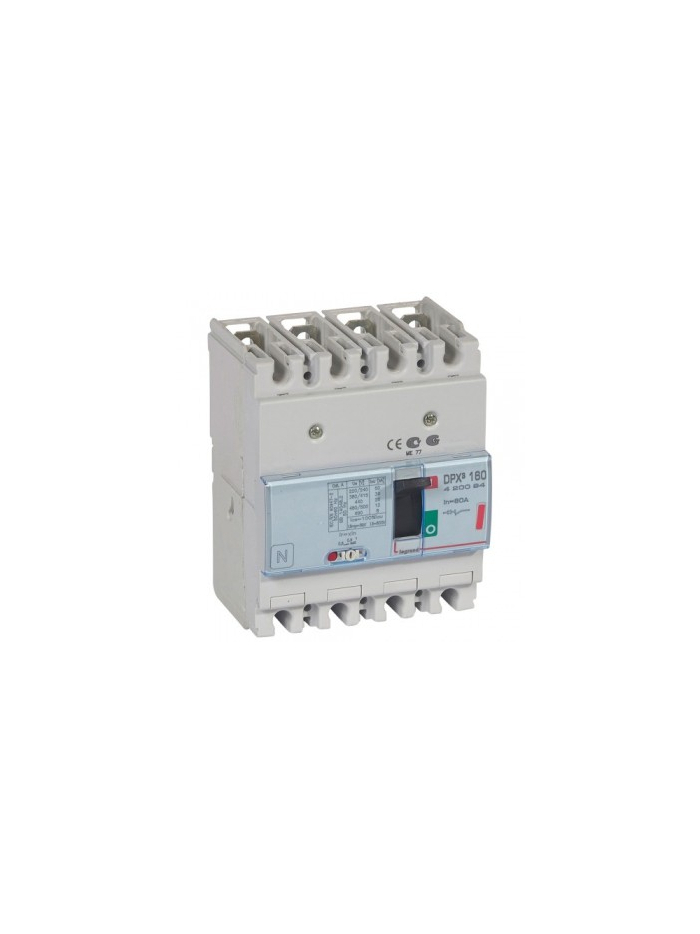 Legrand, 4 Pole, 80A, DPX³ 160 MCCB